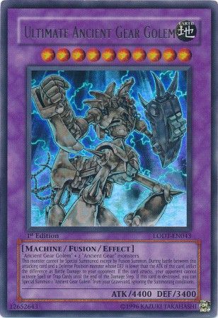 Ultimate Ancient Gear Golem - LODT-EN043 - Ultra Rare - 1st Edition available at 401 Games Canada