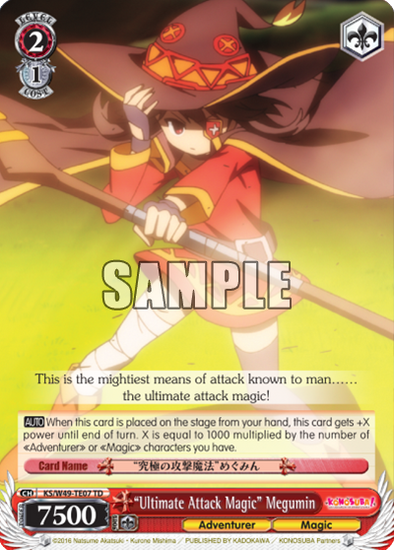 "Ultimate Attack Magic" Megumin - KS/W49-TE07 - Trial Deck available at 401 Games Canada