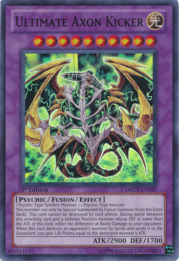 Ultimate Axon Kicker - DREV-EN039 - Super Rare - 1st Edition available at 401 Games Canada