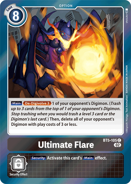 Ultimate Flare (Resurgence Booster Reprint) - BT5-105 - Common (Foil) available at 401 Games Canada