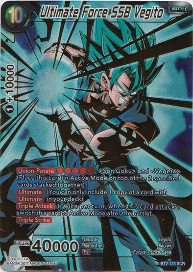 Ultimate Force SSB Vegito - BT2-123 - Secret Rare available at 401 Games Canada
