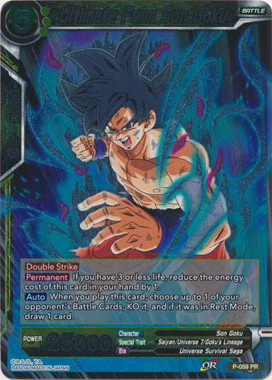 Ultimate Form Son Goku - P-059 - Promo available at 401 Games Canada