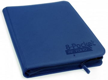 Ultimate Guard - 8 Pocket Quadrow Zipfolio Xenoskin Sideloading Binder - Dark Blue available at 401 Games Canada