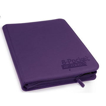 Ultimate Guard - 8 Pocket Zipfolio Xenoskin Sideloading Binder - Purple available at 401 Games Canada