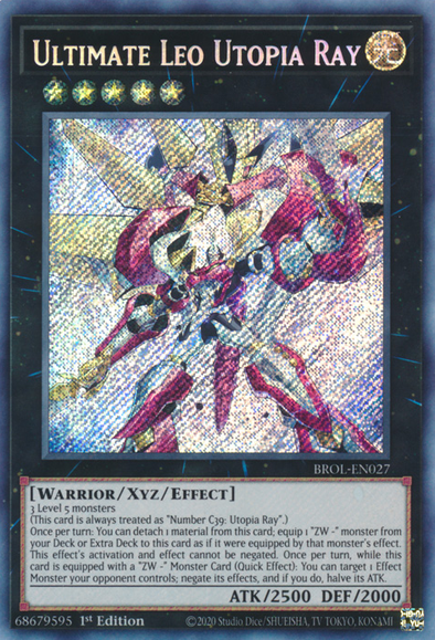 Ultimate Leo Utopia Ray - BROL-EN027 - Secret Rare - 1st Edition available at 401 Games Canada