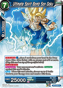 Ultimate Spirit Bomb Son Goku - BT3-034 - Rare available at 401 Games Canada