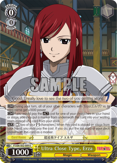 Ultra Close Type, Erza - FT/EN-S02-009 - Uncommon available at 401 Games Canada