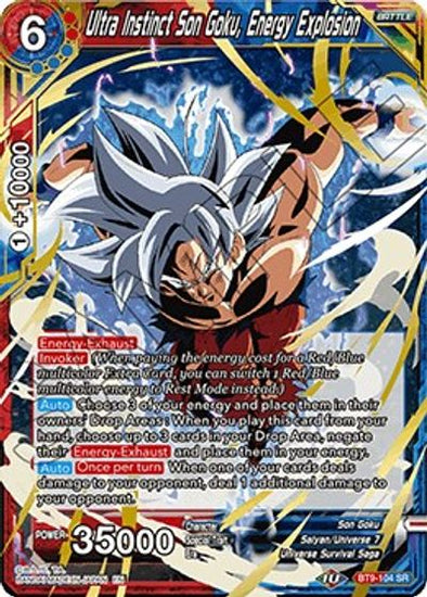 Ultra Instinct Son Goku, Energy Explosion - BT9-104 - Super Rare available at 401 Games Canada