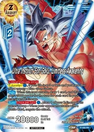 Ultra Instinct Son Goku, Limitless Awakening - P-400 - Promo available at 401 Games Canada