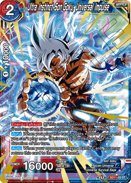 Ultra Instinct Son Goku, Universal Impulse - SD11-03 - Starter Rare (Foil) (Gold Stamped) available at 401 Games Canada