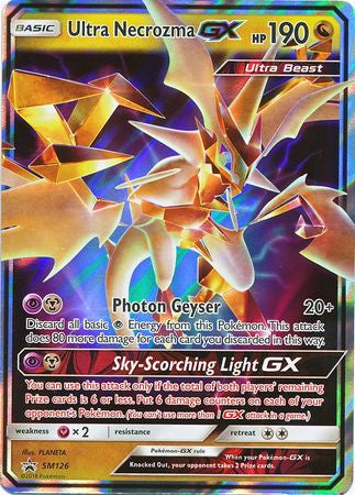 pokemon cards ultra necrozma gx gold 401 Games Canada - Ultra Necrozma GX - SM126