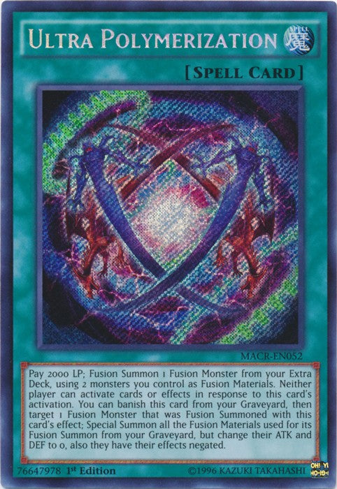 Ultra Polymerization - MACR-EN052 - Secret Rare - 1st Edition available at 401 Games Canada