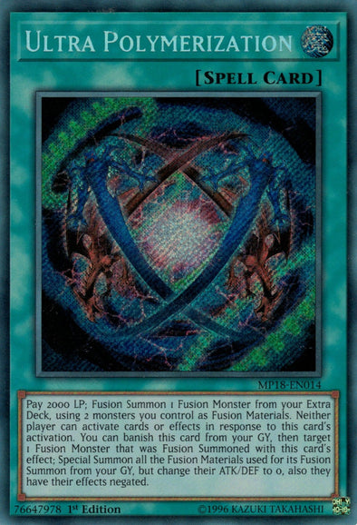 Ultra Polymerization - MP18-EN014 - Secret Rare - 1st Edition available at 401 Games Canada