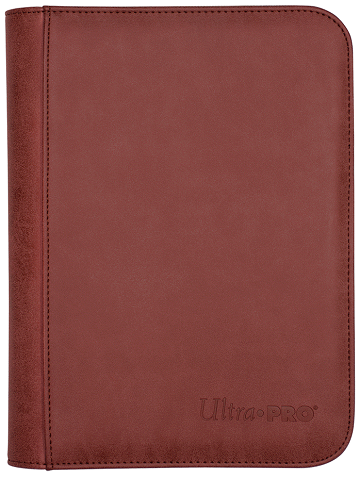 Ultra Pro - 4 Pocket Binder - Suede Collection Ruby available at 401 Games Canada