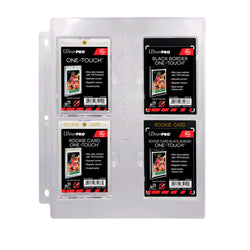 Ultra Pro - Binder Pages - 1ct 4 Pocket One Touch Displays (23pt-100pt) available at 401 Games Canada