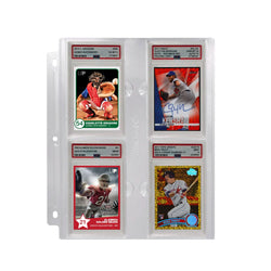 Ultra Pro - Binder Pages - 1ct 4 Pocket One Touch Displays (PSA Slabs) available at 401 Games Canada