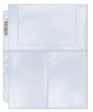 Ultra Pro - Binder Pages - 3 Pocket Pages - 100ct Clear available at 401 Games Canada