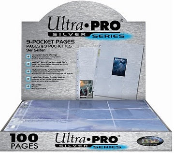 Ultra Pro - Binder Pages - 9 Pocket - 100ct Silver available at 401 Games Canada