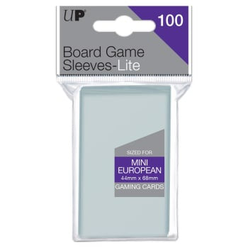 Ultra Pro - Board Game Lite Sleeves 100ct - Mini European - 44mm x 68mm available at 401 Games Canada