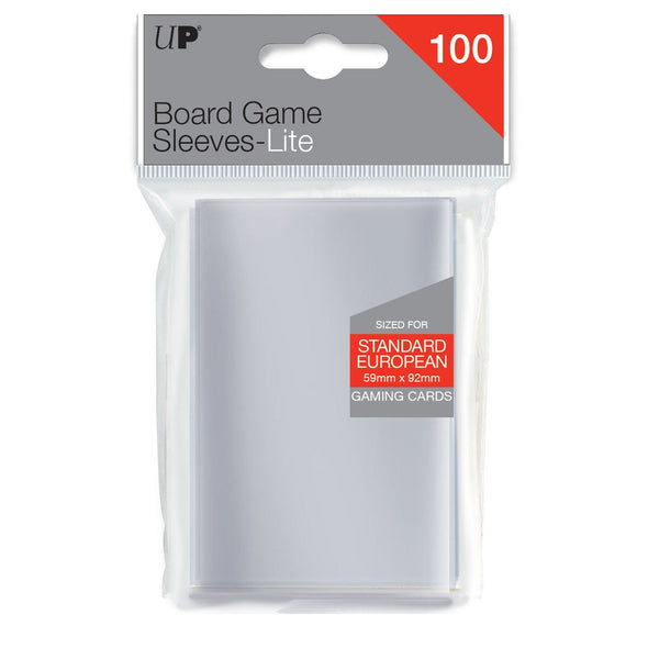 Ultra Pro - Board Game Lite Sleeves 100ct - Standard European - 59mm x 92mm available at 401 Games Canada