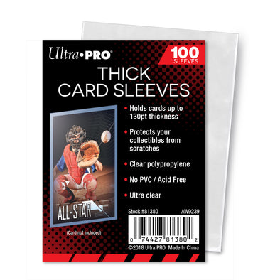Ultra Pro - Card Sleeves - Thick 130pt Sleeves - 100 Count available at 401 Games Canada