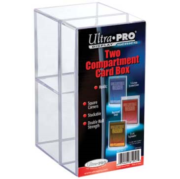 Ultra Pro - Card Storage Box - Two Compartment Card Box available at 401 Games Canada