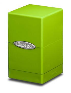 Ultra Pro - Deck Box 100+ Satin Tower - Lime Green available at 401 Games Canada