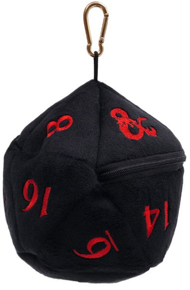 Ultra Pro - Dice Bag - D20 Plush DND Black & Red available at 401 Games Canada