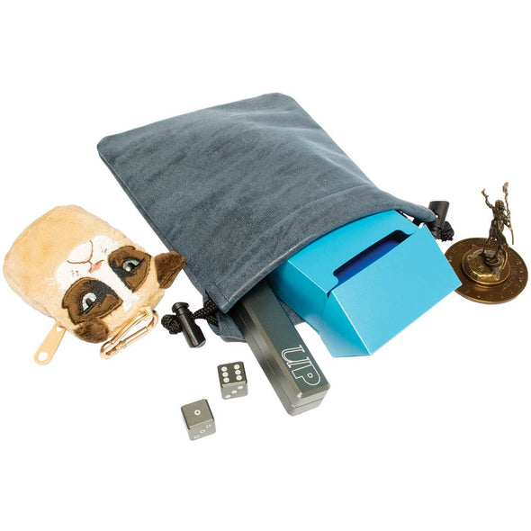 Ultra Pro - Dice Bag - Suede Collection Treasure Nest - Sapphire available at 401 Games Canada