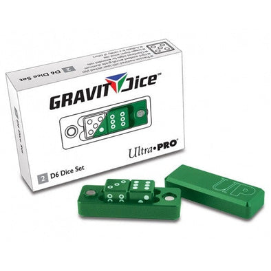 Ultra Pro - Dice Set - 2D6 - Gravity Dice - Emerald available at 401 Games Canada