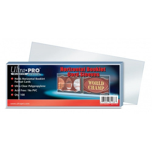 Ultra Pro - Horizontal Booklet Card Sleeves 100ct (190.5mm x 71.4mm) available at 401 Games Canada