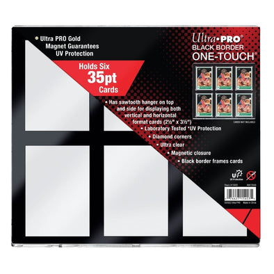 Ultra Pro - Magnetic One Touch - 35pt 6-Card Black Border available at 401 Games Canada