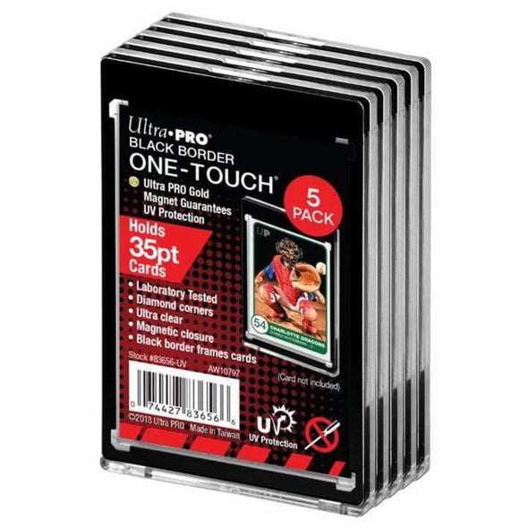 Ultra Pro - Magnetic One Touch - 35pt Black Border (5 Pack) available at 401 Games Canada