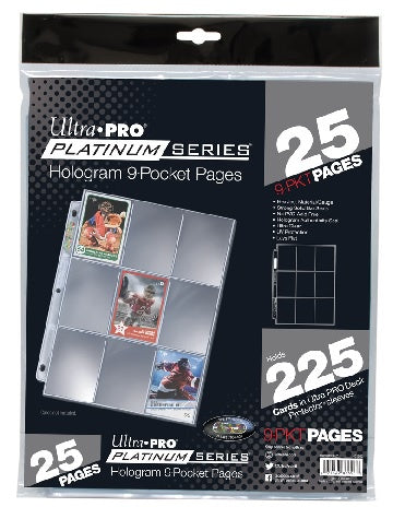 Ultra Pro - Platinum Series Binder Pages - 9 Pocket - 25ct Clear available at 401 Games Canada