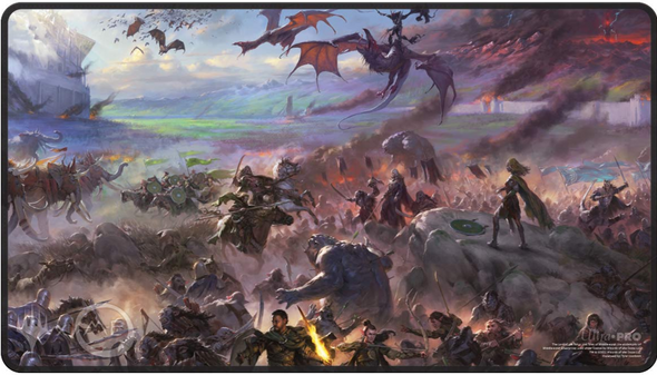 Ultra Pro - Playmat Black Stitched - MTG Lord of the Rings: Tales of Middle-Earth available at 401 Games Canada