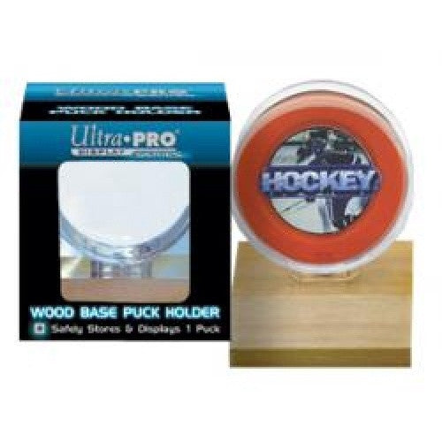 Ultra Pro - Puck Holder - Light Wood Base available at 401 Games Canada