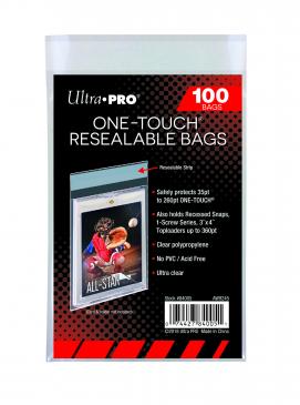 Ultra Pro - Resealable Bags - One Touch - 100ct available at 401 Games Canada