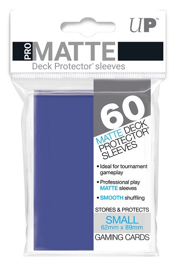 Ultra PRO Deck Protector Small Card Sleeves (60 Ct) - Black - 62x89mm For YuGiOh & Vanguard Yugioh Matte Card Sleeves Ultra PRO Deck Protector Small Card Sleeves (60 Ct) - Black - 62x89mm For YuGiOh & Vanguard Yugioh Matte Card Sleeves