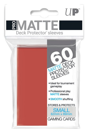 Tcg Gaming Card Protectors Ultra Pro 60 Red Pro-Matte Small Deck Protector Sleeves Japanese Size, TCG Gaming 600 Count Tcg Gaming Card Protectors Ultra Pro 60 Red Pro-Matte Small Deck Protector Sleeves Japanese Size, TCG Gaming 600 Count