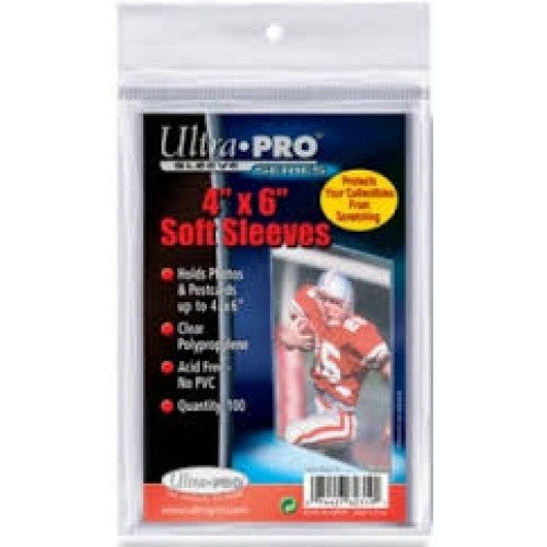 Ultra Pro - Soft Sleeves 100ct - 4"x6" available at 401 Games Canada
