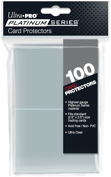 Ultra Pro - Standard Card Sleeves 100ct - Platinum Series Clear available at 401 Games Canada