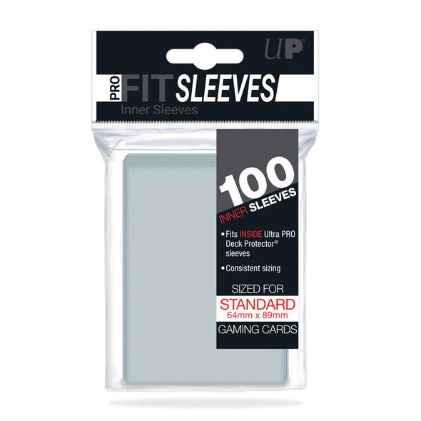 Ultra Pro - Standard Card Sleeves 100ct - Pro-Fit Clear 64mm x 89mm available at 401 Games Canada