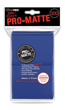 Ultra Pro - Standard Card Sleeves 100ct - Pro-Matte - Blue available at 401 Games Canada