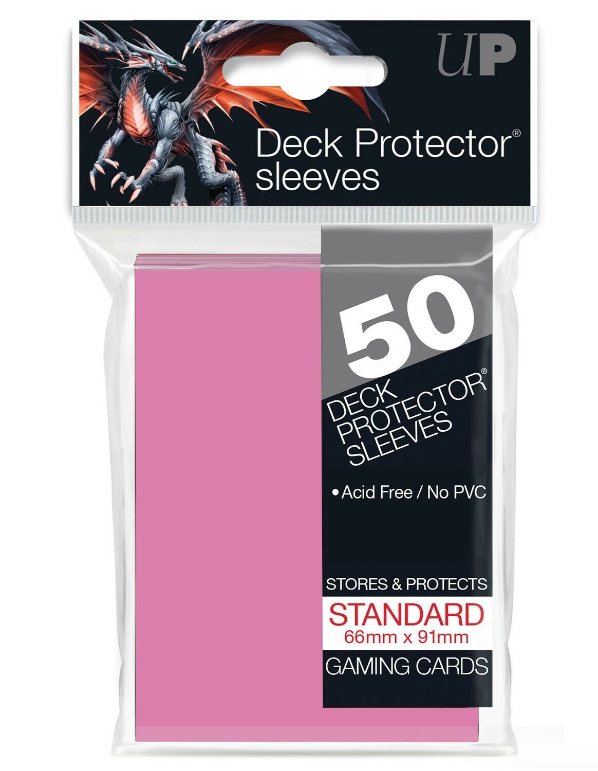 ultra pro card sleeves black UltraPro Deck Protector Sleeves, They measure 66x91mm and there are 50 in the pack. Ultra Pro PRO-MATTE Solid Black