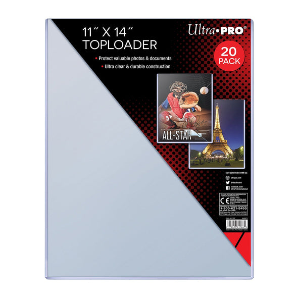 Ultra Pro - Toploader 20ct - 11x14 (279.4mm x 355.6mm) available at 401 Games Canada