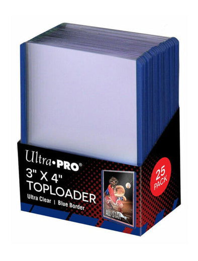 Ultra Pro - Toploader 25ct - 35pt - Blue Border available at 401 Games Canada