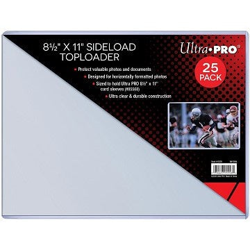 Ultra Pro - Toploader 25ct - 8.5 x 11" Sideloading available at 401 Games Canada
