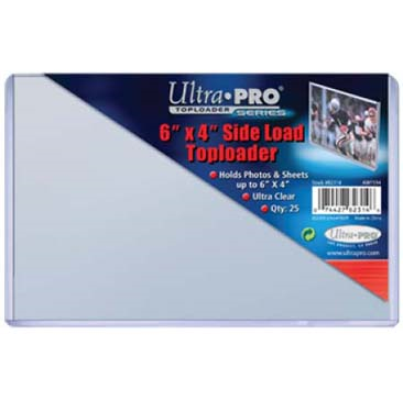 Ultra Pro - Toploader 25ct - Sideloading 4x6 (152.4mm x 101.6mm) available at 401 Games Canada