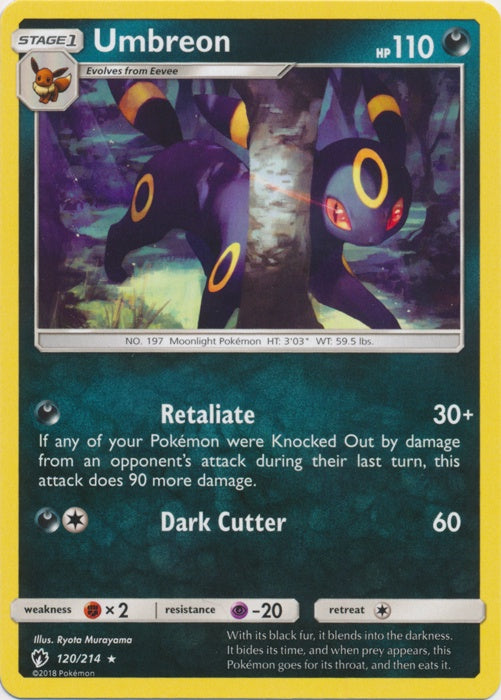 Umbreon - 120/214 - Rare available at 401 Games Canada