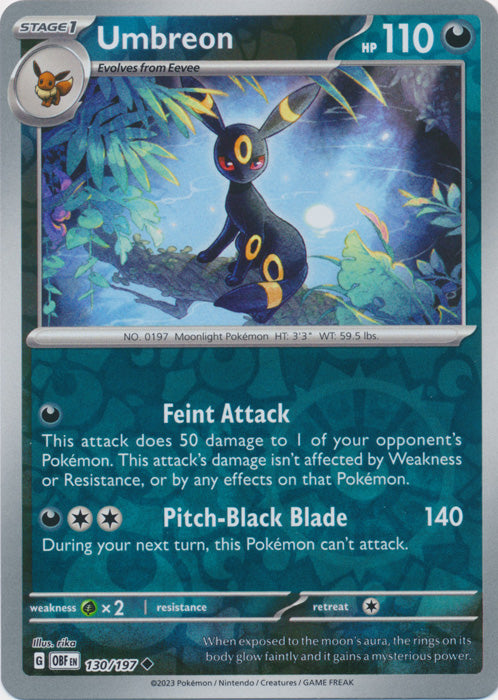 Umbreon - 130/197 - Uncommon - Reverse Holo available at 401 Games Canada